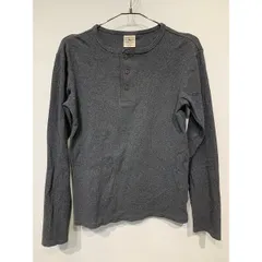 AVIREX　ロンT　長袖　カットソー　トップス　クルーネック　スリーボタン　サーマル　ワッフル　コットン　無地　アメカジ　古着