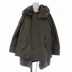 B14932 美品　ザリラクス　ショートモッズコート　ファーライナー　黒　40 B14932 美品 ザリラクス ショートモッズコート ファーライナー