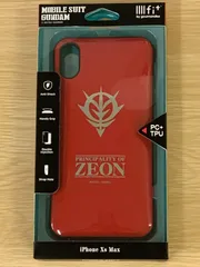 機動戦士ガンダム iPhoneXS Max対応 IIIIfitケース GD-78RD  レッド