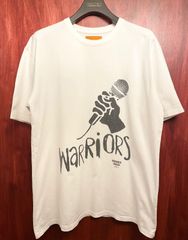 MADE IN JAPAN製 SWAGGER 「WARRIORS」 マイクデザイン プリントTシャツ ホワイト Lサイズ