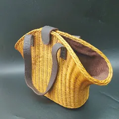 ◇ Θ TOPKAPI トプカピ ハンドバッグ ブラウン系 レディース E  【1410100057641】