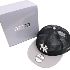 【新品同様】NEWERA ニューエラ M / L メンズ メッシュ キャップ 9FIFTY トラッカー MLB All Mesh ニューヨーク・ヤンキース クーパーズタウン ネイビー グレーバイザー 新品 古着