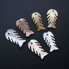 4個 白蝶貝 茶蝶貝 お魚 ヤシの木 夏 海 シェル プレート アクセサリーパーツ