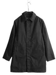 【お得なクーポン配布中!】 00s バナナリパブリック ステンカラー コート レディース XS / オールド BANANA REPUBLIC 黒 無地 比翼 バルマカーン ハーフ ライナー付き