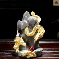 2頭龍の香炉 未使用