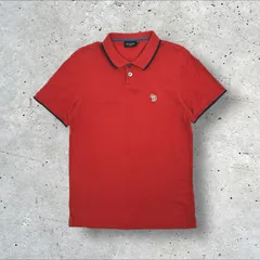 Paul Smith JEANS アニマル ゼブラ刺繍 半袖 ポロシャツ M