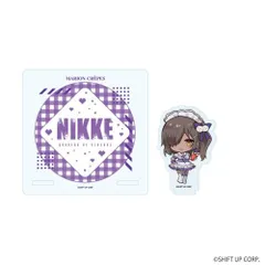 勝利の女神：NIKKE 03/ナガ カフェ店員ver.（ミニキャライラスト）アクリルコースタースタンド ガンガール NIKKE ニケ 勝利の女神 メガニケ 新品 未開封品 正規品 【A3】