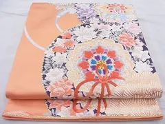 平和屋着物◎六通柄袋帯　寿宝飾牡丹華文　金糸　逸品　BAAH4118ea