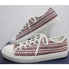 特価！★コンバース★LIMITED（限定） CONVERSE ALL STAR COUPE WOVEN OX （オールスター クップ ウーブン）ホワイト/ネイビー/レッド23.5センチ