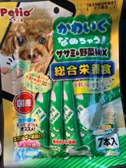 ペティオ　かわいくなめちゃうササミ&野菜MIX 3本　ちゅーるタイプ