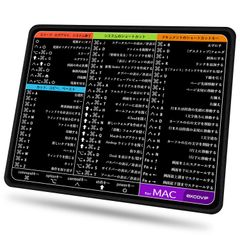 新品 excovip mini マウスパッド オフィス Macショートカットキー一覧 防水 滑り止め 耐久性が良い おしゃれ 小型 26cm×21cm×0.2cm - 0203