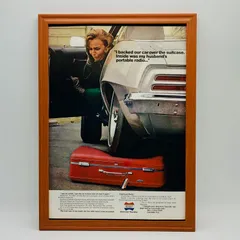 ビンテージ 広告　ポスター　『 アメリカントゥーリスター (American Tourister) 』 1996's　額付　※当時物　オリジナル 輸入雑貨 ( AZ2365 )