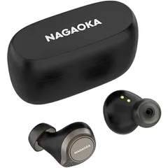 NAGAOKA BT824BK 最大8時間再生対応 オートペアリング機能搭載 完全ワイヤレスイヤホン ブラックのサムネイル