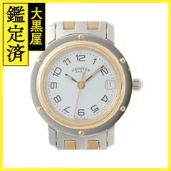 HERMES Clipper Combi CL4 220 Vintage Ladies Watch From Japan