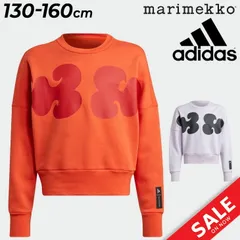 アディダス マリメッコ キッズ 女の子 トレーナー 子供服/adidas Marimekko 裏起毛 スウェットシャツ コラボ 130-160cm/子ども  スポーツウェア  ガールズ トップス /DWB34