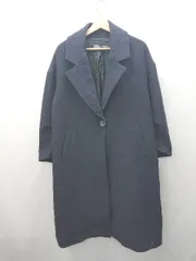 ◇ ⊇ ZARA ザラ ワンボタン ロング丈 長袖 チェスターコート サイズXS ネイビー レディース E  【1503310016420】