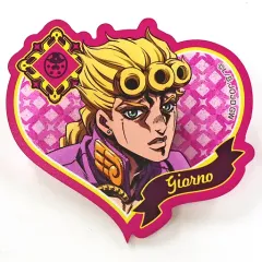 【中古】バッジ・ピンズ ジョルノ・ジョバァーナ 「ジョジョの奇妙な冒険 第五部 黄金の風 ジョジョの奇妙な冒険 第六部 ストーンオーシャン アニメ化記念特別イベント ジョジョ～新たなる旅立ち～ vol.1 ハート型ラメアクリルバッジ vol.1」