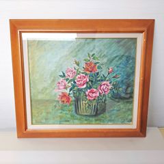 油彩画 バラ 市村司 作 TUKASA作 - メルカリ