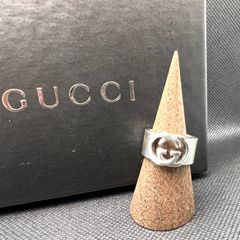 GUCCI グッチ インターロッキング リング 指輪 ロゴ GGロゴ 925刻印 約16号