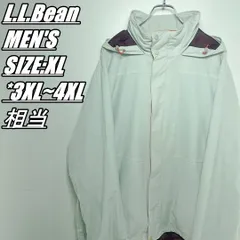 【US古着・90’s】L.L.Bean エルエルビーン　ナイロンジャケット　ライナー欠品　メンズ　サイズ表記XL　3XL~4XL相当　ベージュ