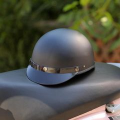 自転車用ヘルメット 黒 帽子型 大人用 つば付き