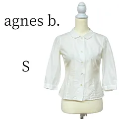 agnes b. アニエスベー ホワイト 半袖 シャツ・ブラウス S
