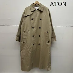 ATON エイトン コート WEST POINT OVERSIZED TRENCH COAT ウエスト ポイント オーバーサイズ トレンチ コート 02 7055359