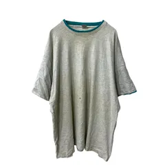 FRUIT OF THE LOOM 半袖 無地Tシャツ 2XL 杢ライトグレー ダブルネック フルーツオブザルーム USA製 古着卸 アメリカ仕入 a707-5171のサムネイル