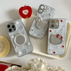 ❤️iphone16plusケース hellokitty iphoneケース ミッキーマウス ミラー付き iphone15plusケース スマホケース ミラーケース iphone15ケース iphone1