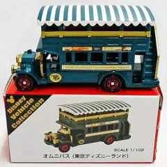 【中古】トミカ 1/102 オムニバス(ダークグリーン×ホワイト/中国製) 「トミカ ディズニービークルコレクション」 東京ディズニーリゾート限定