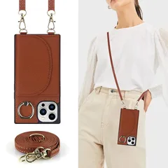 Cavor iPhone14 Pro Max手帳型ケースiPhone14 Pro Maxショルダー スマホケースiPhone14 Pro Maxスマホ 携帯ケース背面ポケット付き肩掛け 斜めがけショルダー 肩掛け首かけ 斜めがけ クロスボディアイフォン14 0