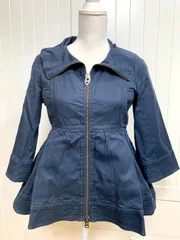 VALENTINOネイビー フレアシルエット ジャケットのサムネイル