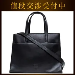 ロエベ ２way バッグ ブラック アナグラム 美品 ナパ レザー 中古