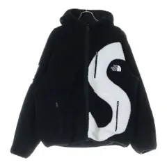 SUPREME (シュプリーム) 20AW ×THE NORTH FACE S Logo Hooded Fleece Jacket ザノースフェイス エスロゴ フーデッド フリースジャケット ブラック/ホワイト NT62004I
