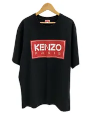ケンゾー KENZO Paris ロゴプリント 半袖カットソー 黒 FC65TS4134SY XL Tシャツ ブラック LLサイズ 101MT-3976