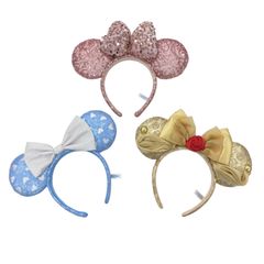 186001　★美品★　東京ディズニーリゾート　ミニーちゃん　カチューシャ　3点まとめ売り☆