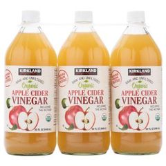 カークランドシグネチャー オーガニック アップルサイダー酢 946ml x 3本 Kirkland Signature Organic Apple Cider Vinegar