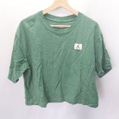 ◇ JORDAN ジョーダン クロップド 半袖 Tシャツ サイズXXL グリーン レディース E  【1406050066239】