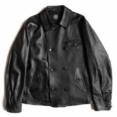 【美品】PORTER CLASSIC【シープスキン ライダースジャケット】XL ブラック レザー ポータークラシック 25050487