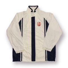 2002 FIFA Japan-Korea World Cup Nylon Jacket, Coca-Cola, White/Navy, Size LL, Made in Japan, Sports, Soccer, Football