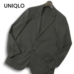 UNIQLO ユニクロ 通年 SLIM FIT 感動ジャケット★ ウールライク テーラード ジャケット Sz.M メンズ 灰