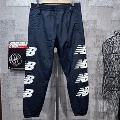 美品 ニューバランス サイドロゴ NBTC 997 ウインドブレーカー パンツ L ブラック NEW BALANCE トラックパンツ ナイロンパンツ JMPP0217