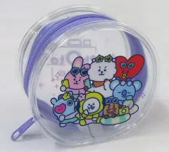 【中古】雑貨 クリアコインケース A パープル 「『BT21カフェ』 ～PHOTO TIME～」