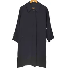 バーバリー　ステンカラーコート　黒　40サイズ dl4 Burberrys ステンカラーコート 黒 レディースLサイズ相当