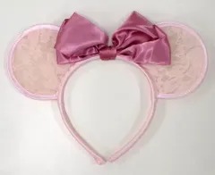 【中古】アクセサリー(非金属)(キャラクター) ミニーマウス レースカチューシャ(ピンク) 「ディズニー」 東京ディズニーランド限定