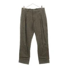Acne Studios (アクネ ストゥディオズ) 千鳥格子タックスラックスパンツ FN-MN-TROU000156 ブラウンのサムネイル