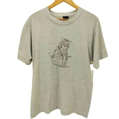 ユーズドフルギ USED古着 90S USA製 SCREEN STARS BEST ボディ モノクロ アニマル プリント S/S Tシャツ シングルステッチ メンズ import：L 