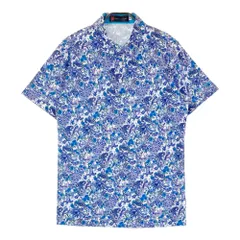 サイズ：48 VIVA HEART ビバハート  半袖ポロシャツ ボタンダウン 総柄 ブルー系 [240101406064]# ゴルフウェア メンズ ストスト