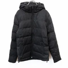 古着 ギャップ GAP ジップアップ ダウンジャケット フード脱着可 無地 長袖 ダウン90%＋フェザー10% S ヘザーチャコールグレー レディース 女性