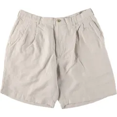 古着 ペリーエリス PERRY ELLIS PORTFOLIO ツータック レーヨン×リネンショーツ ショートパンツ メンズw34相当/eaa565057